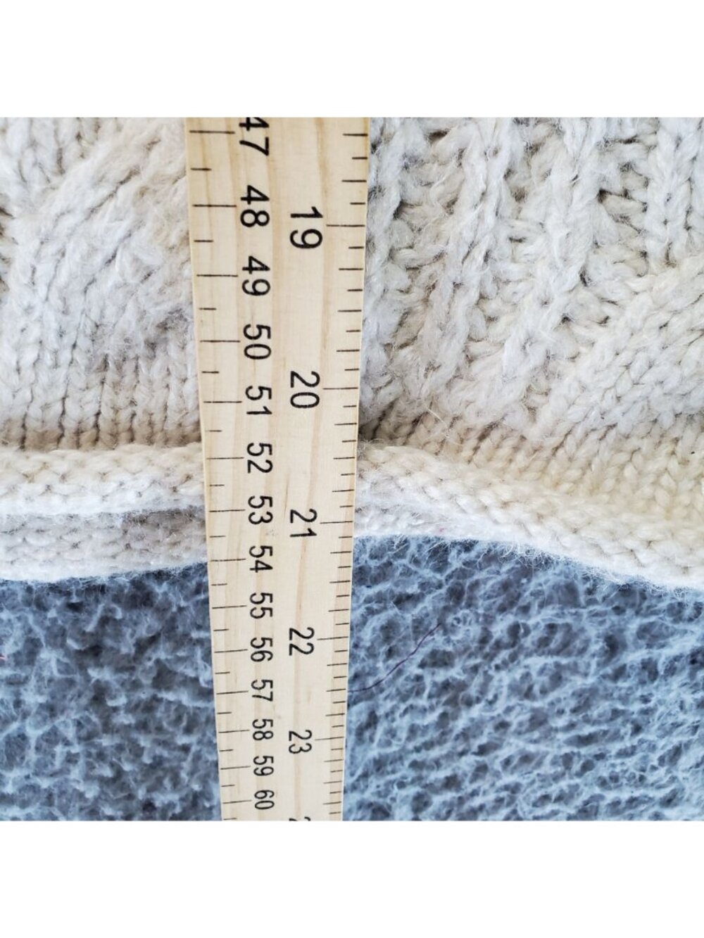 Universal Thread Sweater Womens Large Ivory Cable Knit Pullover - Picture 5 of 8